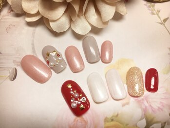 ネイルアンドアイラッシュ リラ 東三国店(Rela)/クリスマス ¥4900 (新規)