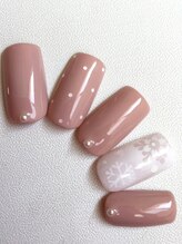 アンベリール ネイルサロンアンドスクール(embellir)/雪の結晶冬ネイル