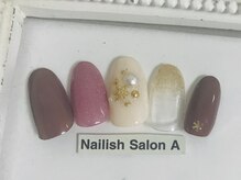 ネイリッシュサロン エー(Nailish Salon A)/雪の結晶大人ネイル