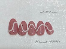 ネイルアート ジマー/80minartコース¥8880