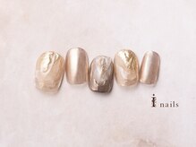 アイネイルズ 横浜EAST店(I-nails)/シンプルミラーネイル
