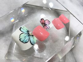 フット◆鮮やかフラワー