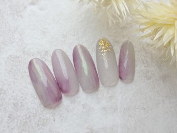 ラルネイル 大宮(Lull. nail)/#ニュアンス#金箔