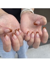 ミントリーフ バイ リート(Mint leaf by Reat)/ブラウン変形フレンチ