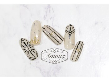 アモウズ(Amouz)/定額【テーマ:陶器ネイル】3