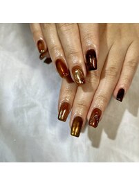 ニュアンスべっ甲ネイル