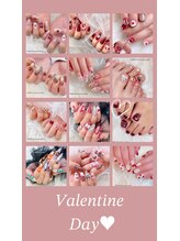 モナールアンド(MONNAL&)/バレンタインネイル