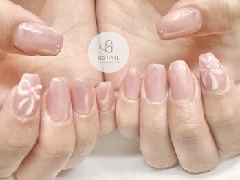 ジーエスネイル(GS NAIL)/ぷっくりリボンアート
