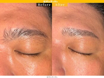 眉ダンディズム 大阪天神橋六丁目店/自然に仕上げる眉毛