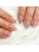 ミラ ネイル(MILA NAIL)/ガラスフレンチ
