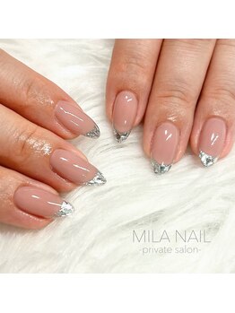 ミラ ネイル(MILA NAIL)/ガラスフレンチ