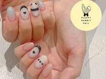 フラッフィーラビットネイル(fluffy rabbit nail)/推しネイル 概念ネイル