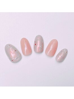 ネイルベース ネイル ケア サロン ミウラ(miura)/ハンド定額★シンプルアート