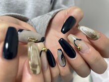 リランズネイル(rirans nail)/ネイビーニュアンスネイル