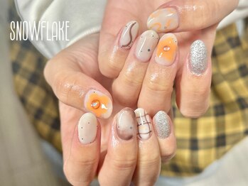 スノーフレーク(Snowflake)/持ち込みアート6本コース ¥8500