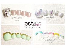 エストラッシュアンドネイル 銀座店(est lash&nail)の雰囲気（フットネイルの季節到来♪サンプル多数ご用意！同時施術も可能！）