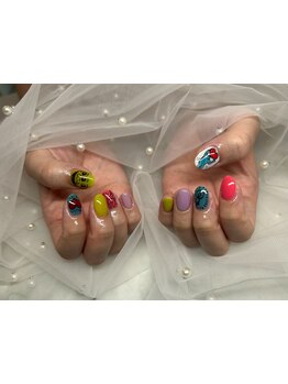 手描きアートが得意なサロン