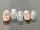 リボンnail ¥7000