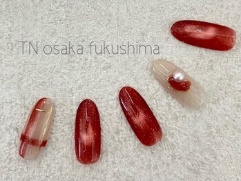 ティーエヌ 大阪福島店の写真/【毎月の定額デザイン6600円～】大人可愛い綺麗目デザインが大人気♪駅から2分♪