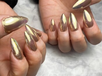 ジャンボ ネイルズ(Jambo Nails)/ミラーのグラデーションが素敵!