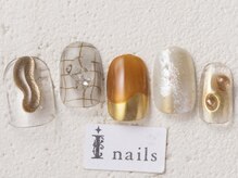 アイネイルズ 渋谷店(I nails)/クリアニュアンスゴールド