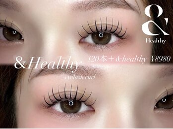 ラピス 渋谷店(Lapis)の写真/＼まつ毛を濃く・長く・上向きに／《＆Healthy（アンドヘルシー）》マツエク×まつげパーマの最旬デザイン!