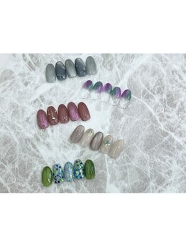 ケーネイル(Knail)の写真/最旬のデザインも取り入れて毎日見たくなる指先に♪定額なら試しやすい◎サンプルも多数ご用意しています♪