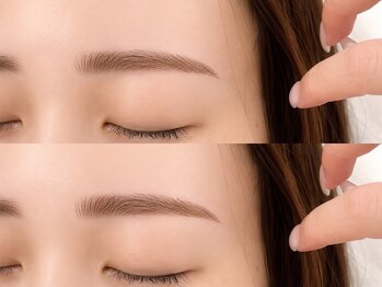 ラボテ ニュイ(laboT nuit)の写真/「平行眉/ふわ眉/アーチ眉」など、お客様の輪郭&骨格に合わせて美眉をご提案★自然な垢抜け旬顔へ♪