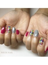 レッシュネイル サロンアンドスクール(RECH NAIL salon&school)/カラフルチェック