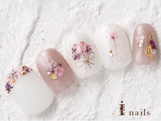 2025年冬】ブーケのネイルデザイン集｜人気順｜ホットペッパービューティー 