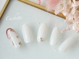 ワンカラー＋ホロフラワー￥7900