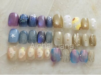 アロハ ルアナ(Aloha Luana)の写真/流行のネイルをご提案♪シンプルデザインからこだわりデザインまで!定額デザイン¥4950が人気☆