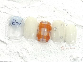 ネイルメゾン 池袋店(NAIL MAISON)/ハロウィンチェック¥8050