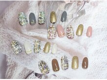 ハッピービューティー(Happy Beauty)/秋冬ネイル☆ツイード