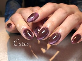 ボルドーマグネットネイル