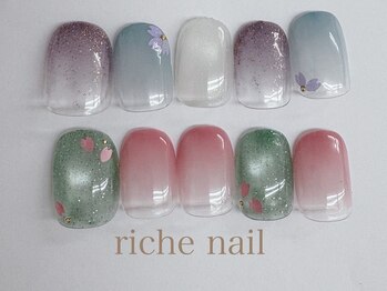 リッシュネイル 新百合ヶ丘店(riche nail)/シンプルアートコース