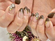ディーネイル 京橋(D-nail)/立和名/ブラウンフレンチ