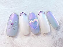 ラルネイル 大宮(Lull. nail)/#オーロラ#リボン#ミラー