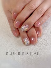 ブルーバードネイル(Blue bird nail)/フラワーネイル