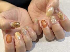 くすみオレンジニュアンス