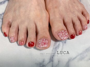 ネイルアトリエルカ(nail atelier LUCA)/M-880 大人可愛いツイードネイル