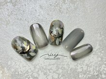 アイヴィー(IVY)/秋ネイル/ミラーネイル/定額