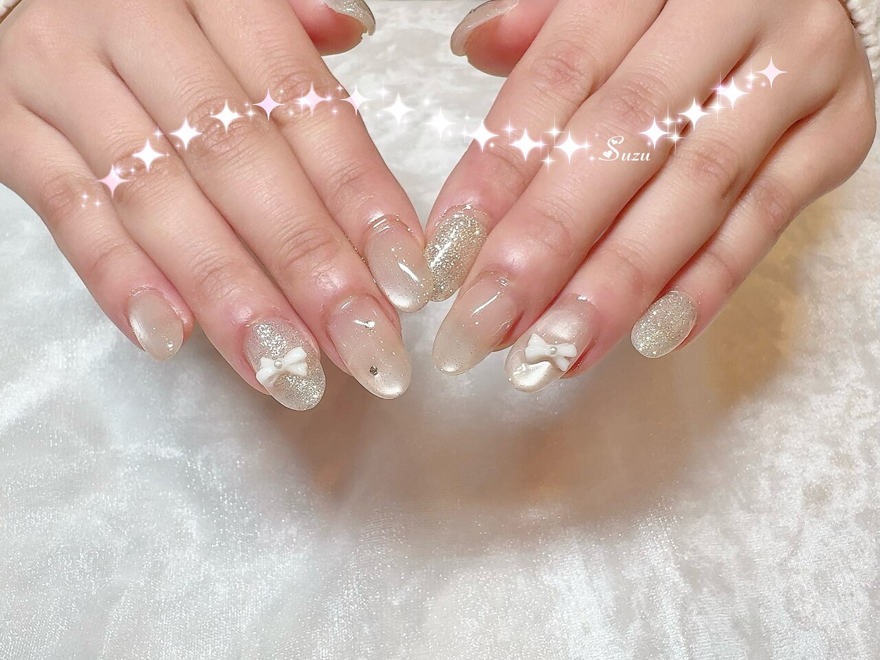 2026年冬トレンド】ホワイト ワンカラー ハンドのネイルデザイン集