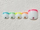 カラフルフレンチネイル