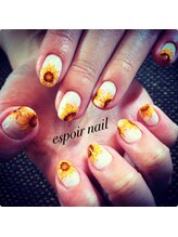 ネイルアンドアイラッシュサロン エスポアール(nail&eyelash salon espoir)/ひまわりネイル　120分コース