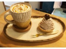 施術後は美味しいカフェをご提供♪5回に1回ケーキをプレゼント☆