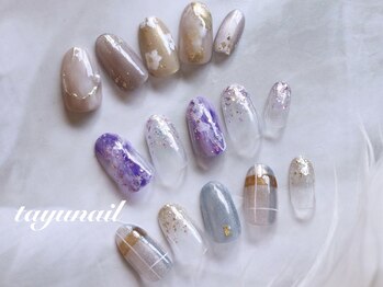 たゆ ネイル(たゆnail)の写真/月替わり16種類♪【パラジェル定額デザイン(art4本)9,900円】ウォーターケア付き◎持ちの良さも人気の秘訣