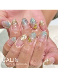 SEAブルーラメグラデ