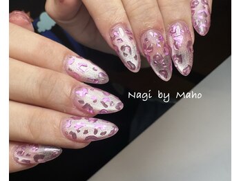 ナギ(Nagi)/マグネット×ヒョウ柄ミラー
