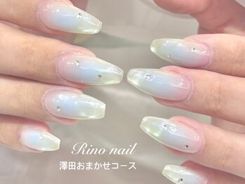 リノ ネイル(Rino nail)/うるつやブルー80801